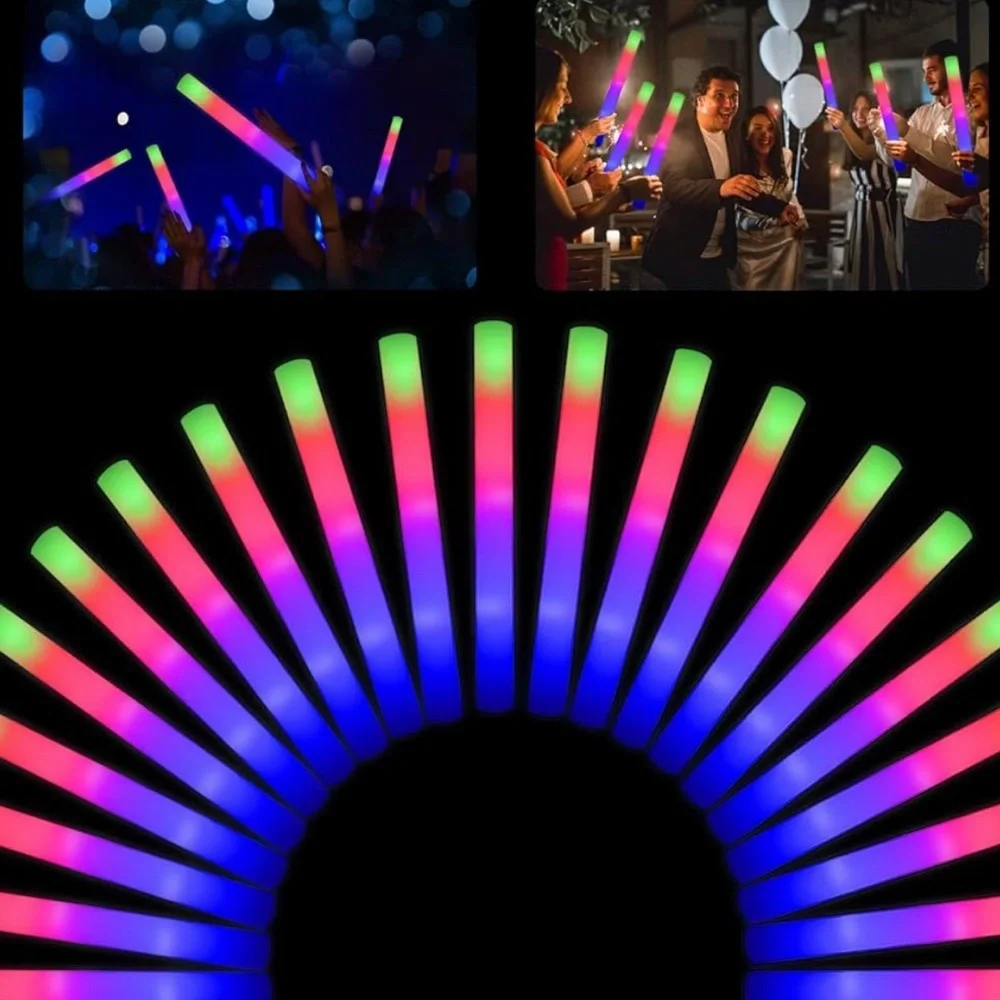 Vibrant LED Party Sticks 30- Multicolor Glow